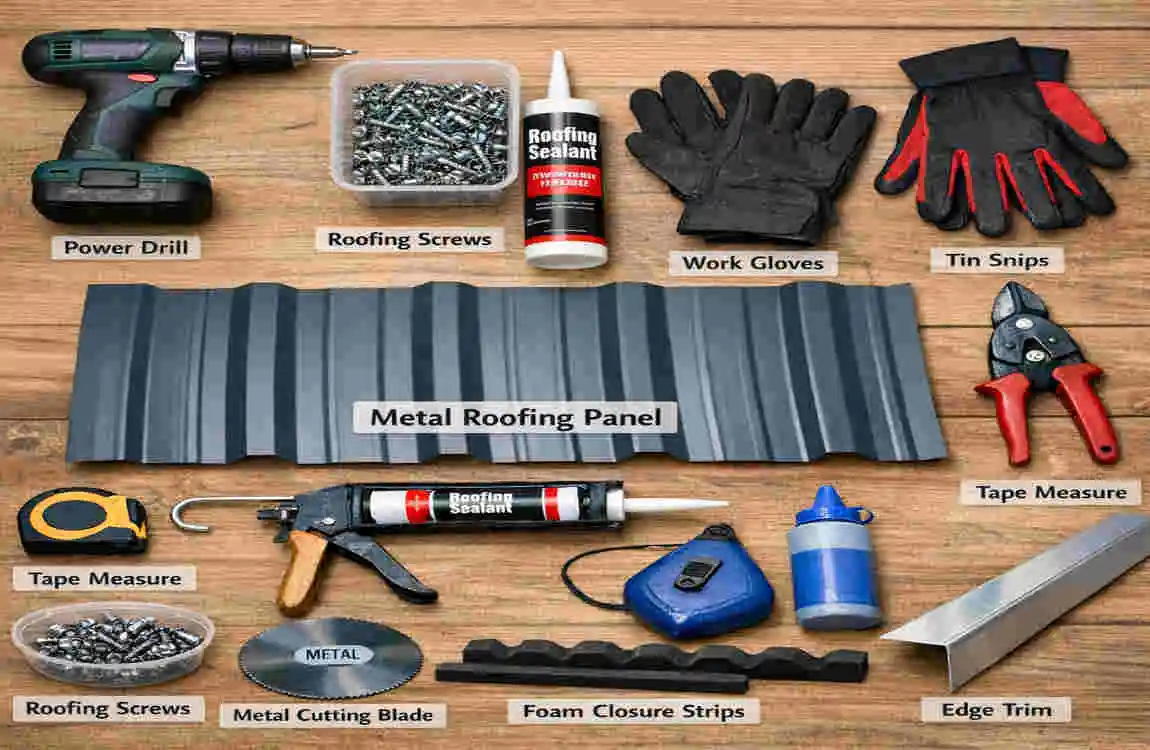 how to attach metal roofing panels