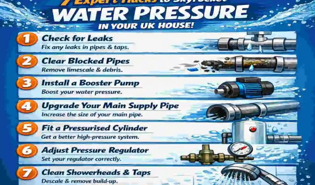 how to increase water pressure in uk house