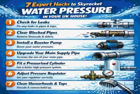 how to increase water pressure in uk house