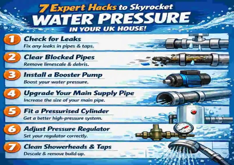 how to increase water pressure in uk house