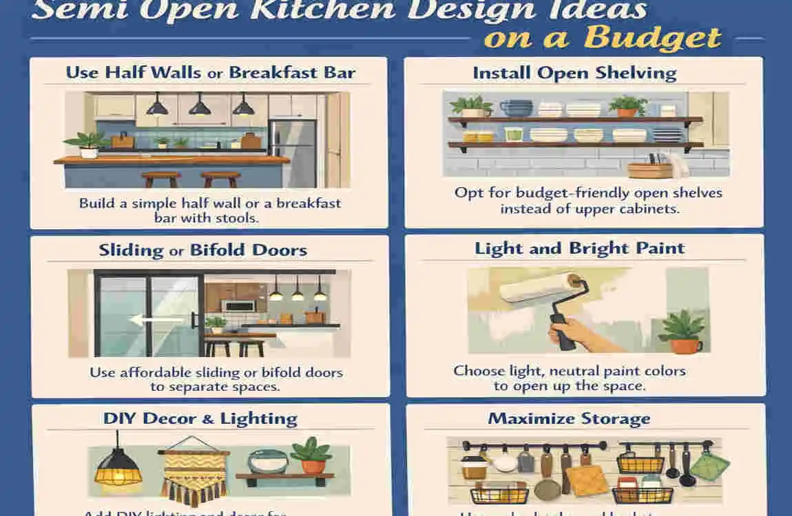 semi open kitchen design ideas