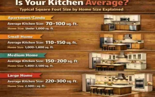 how big is the average kitchen in square feet