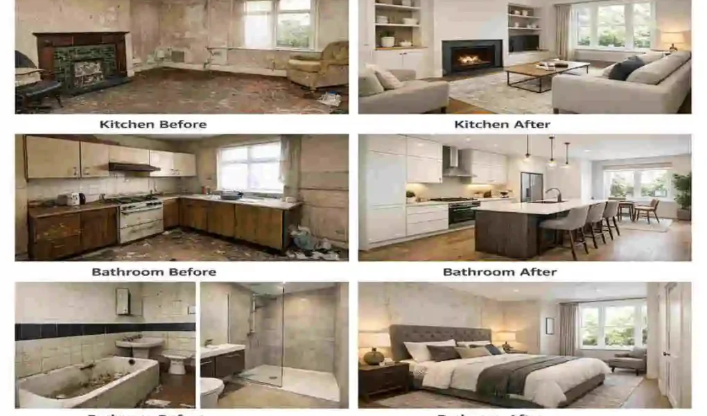 room by room renovation in london house