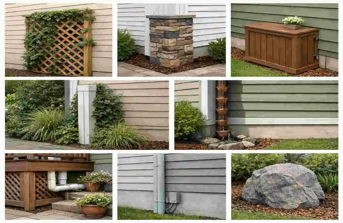 How to Hide Pipes on Outside of House