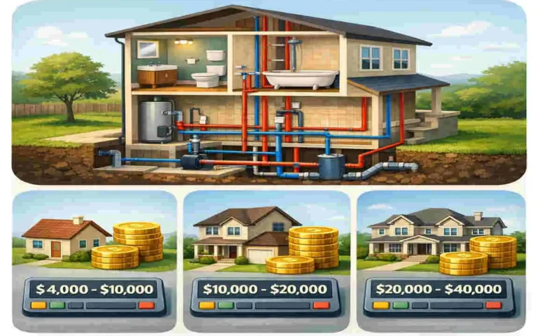 how much to replace all plumbing in a house