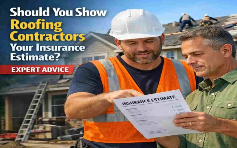 should you show roofing contractor insurance estimate