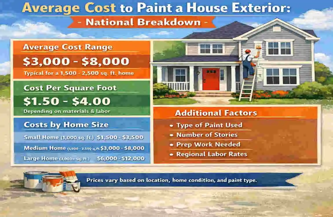 how much to paint a house exterior