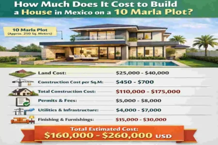 how much does it cost to build a house in mexico 10 marla