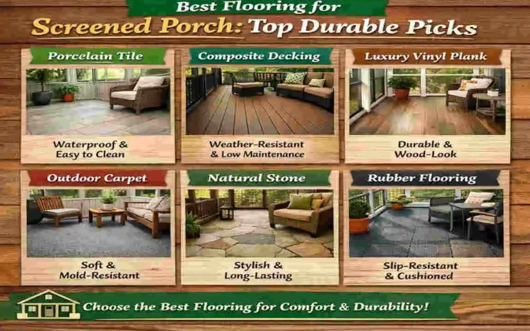 Best Flooring for Screened Porch: Top Durable Picks