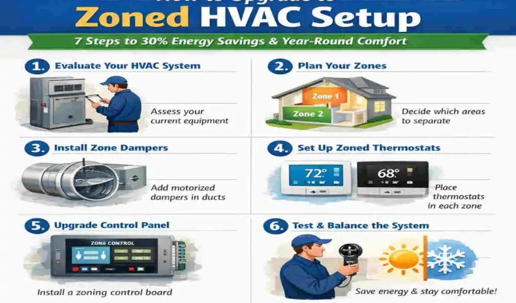 how to upgrade to zoned hvac setup