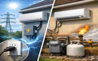 do air conditioners use gas or electricity
