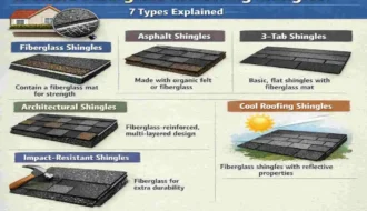 Is There Fiberglass in Roofing Shingles? 7 Types Explained
