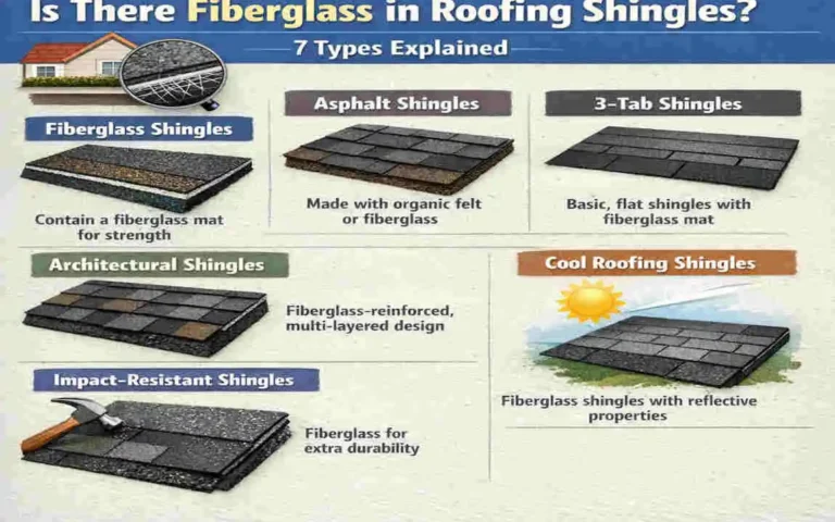 Is There Fiberglass in Roofing Shingles? 7 Types Explained