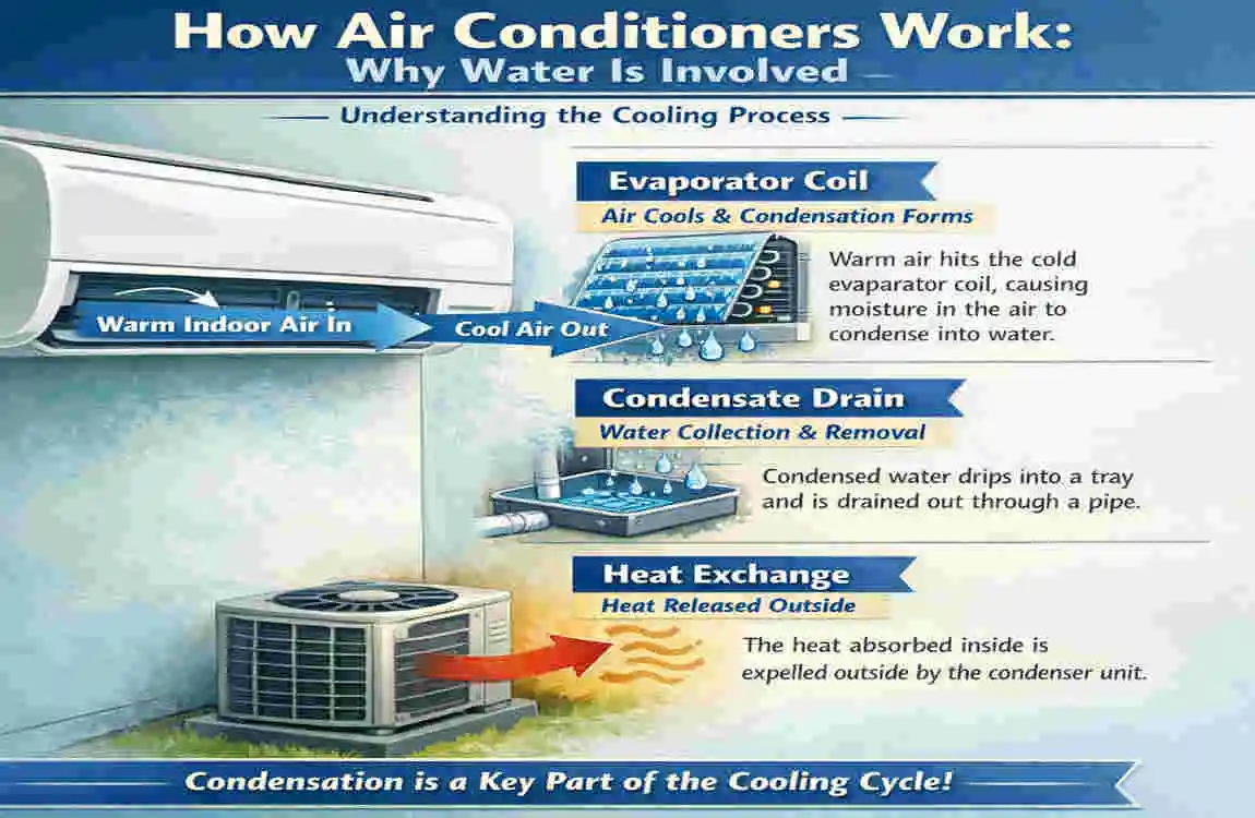 are air conditioners supposed to leak water