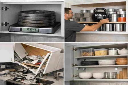 how much weight can top kitchen cabinets hold