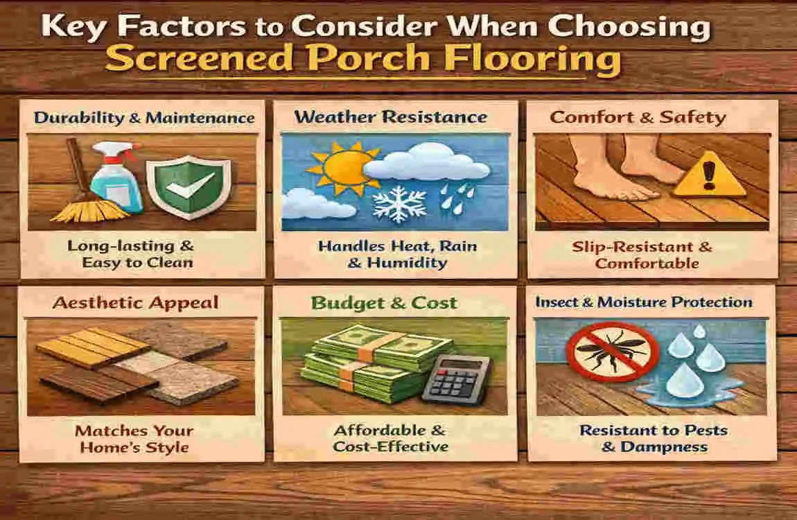 Best Flooring for Screened Porch: Top Durable Picks