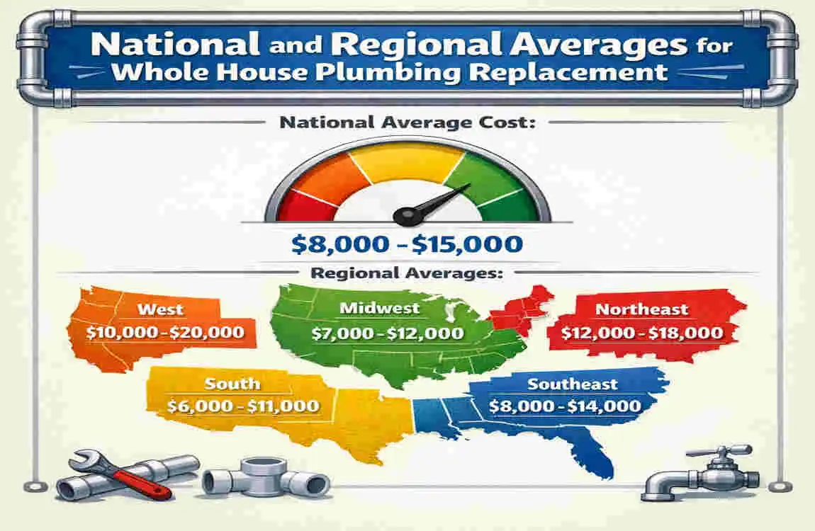 how much to replace all plumbing in a house
