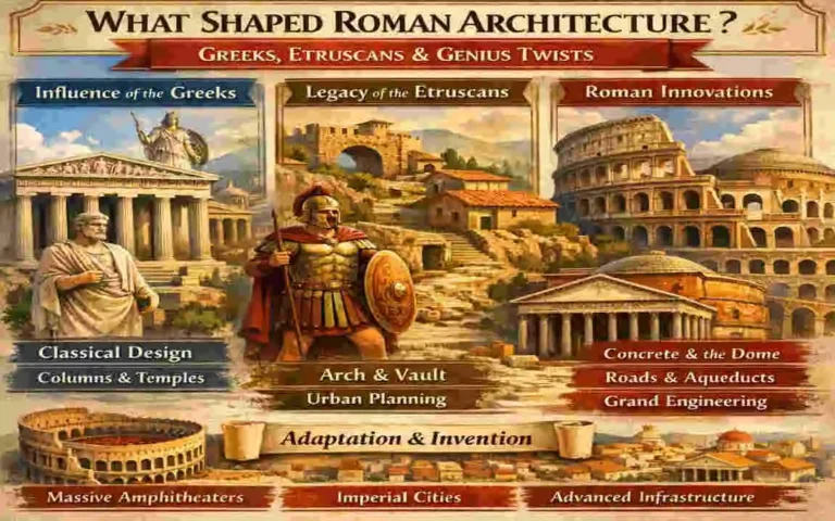 what influenced the roman architecture