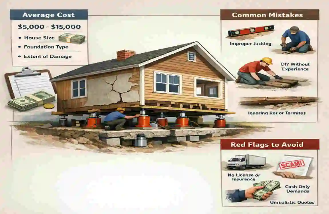 How Much Does It Cost to Level a Wood Frame House