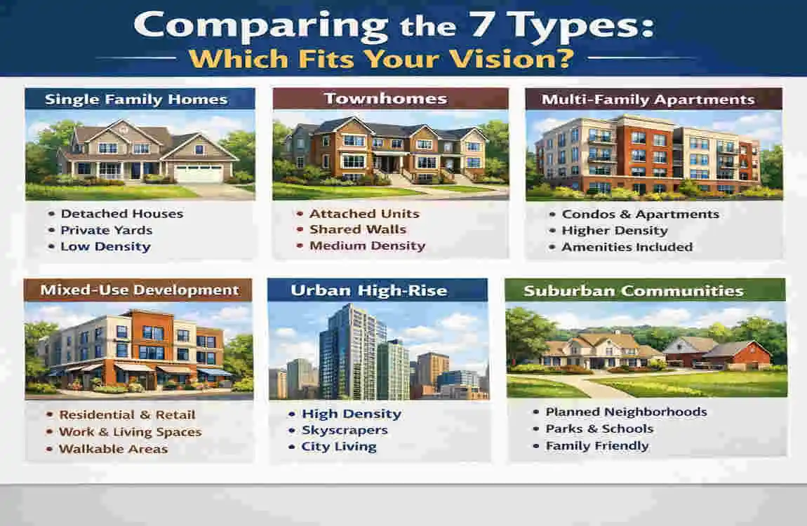 What are the 7 different types of architecture?