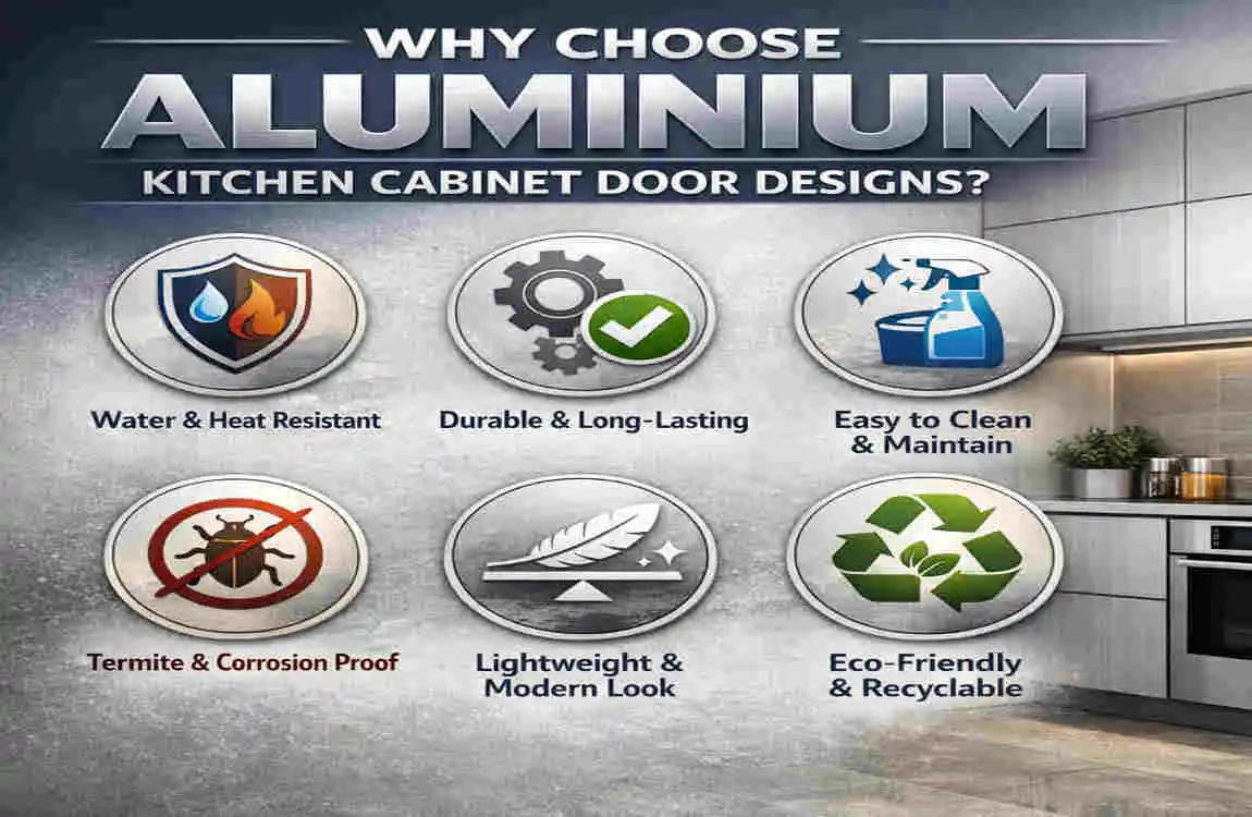 aluminium kitchen cabinet door design