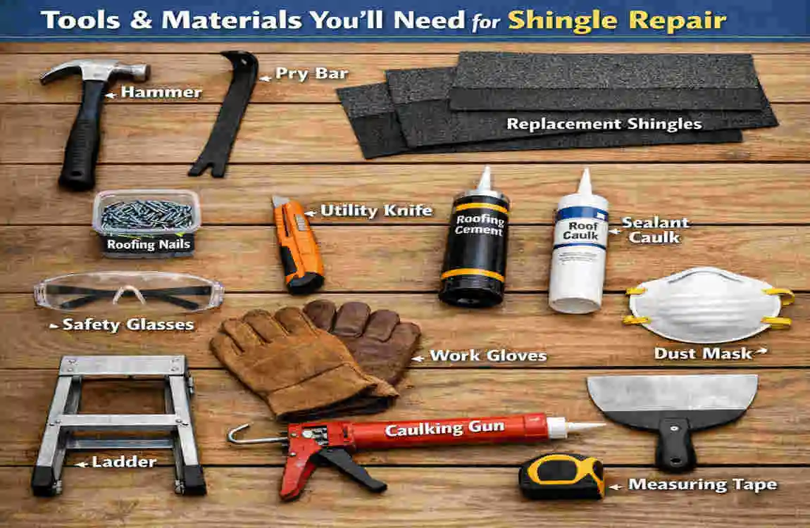 how to repair roofing shingles
