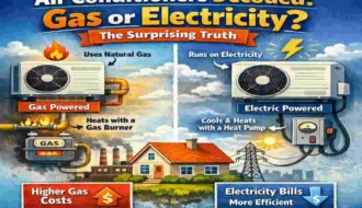 do air conditioners use gas or electricity