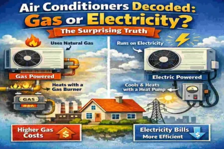do air conditioners use gas or electricity