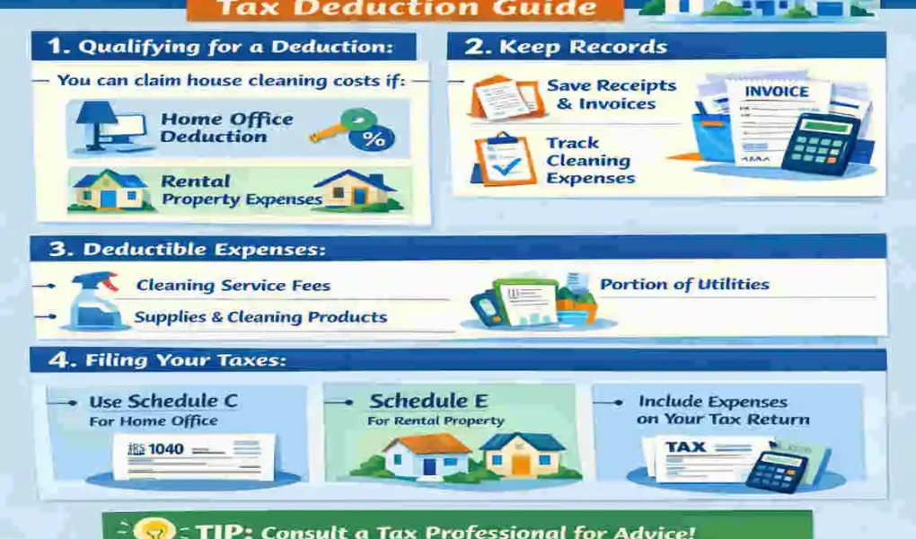 How to Claim House Cleaning on Taxes