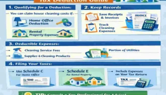 How to Claim House Cleaning on Taxes