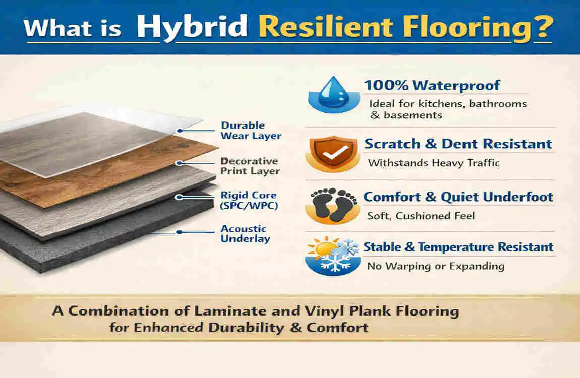 what is hybrid resilient flooring