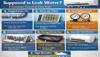 are air conditioners supposed to leak water