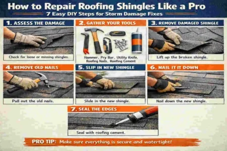 how to repair roofing shingles