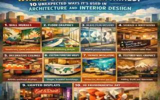 where is graphic design used in architecture and interior design