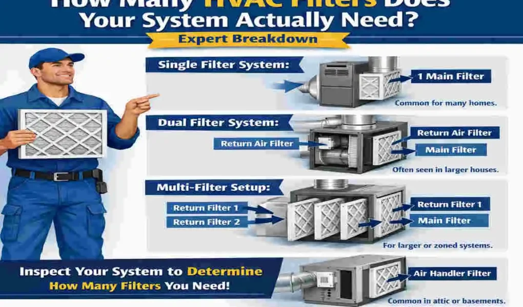 how many filters does an hvac system have