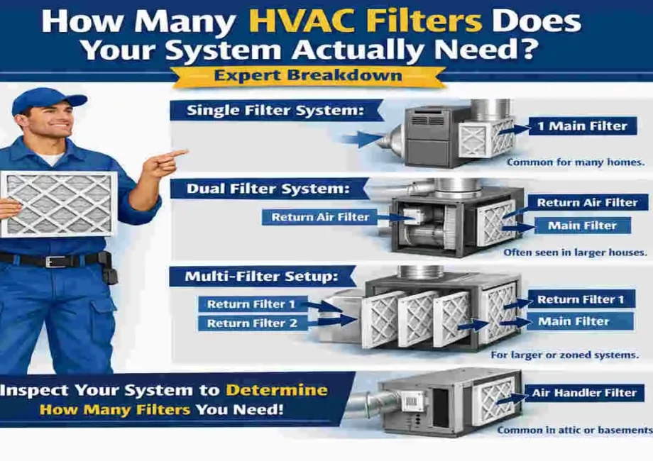 how many filters does an hvac system have