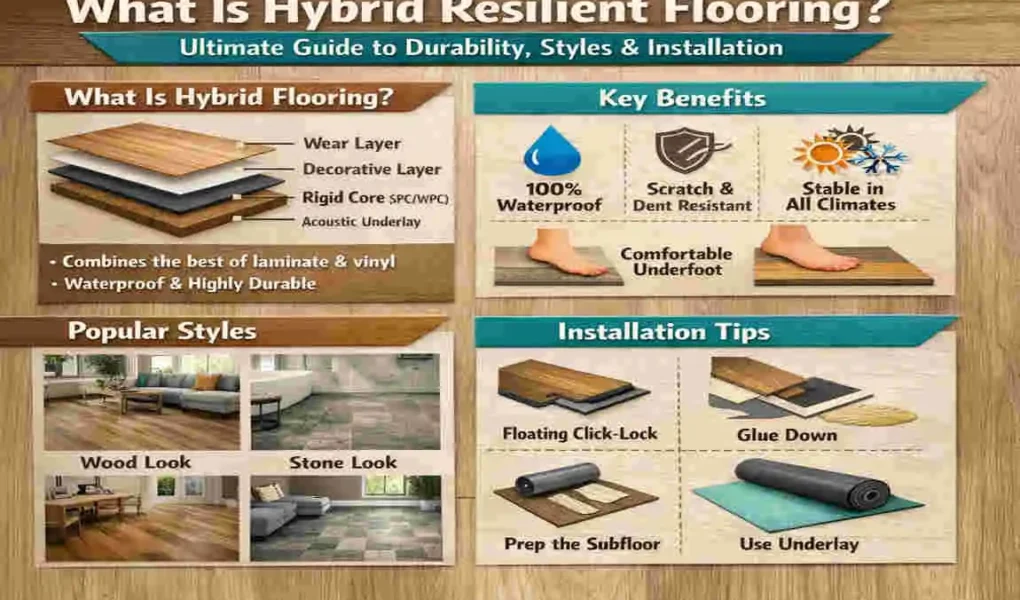 what is hybrid resilient flooring