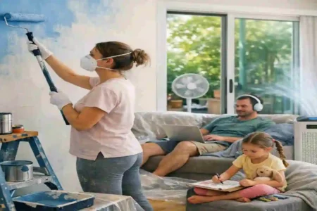 Can You Live in the House While Painting Inside