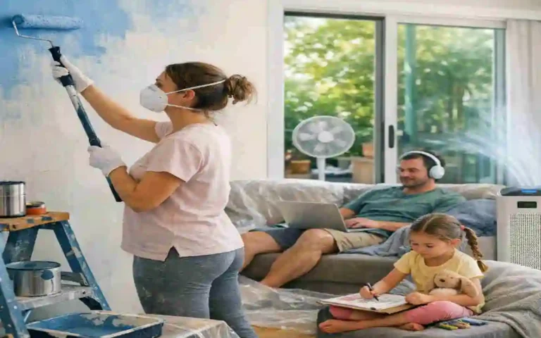 Can You Live in the House While Painting Inside