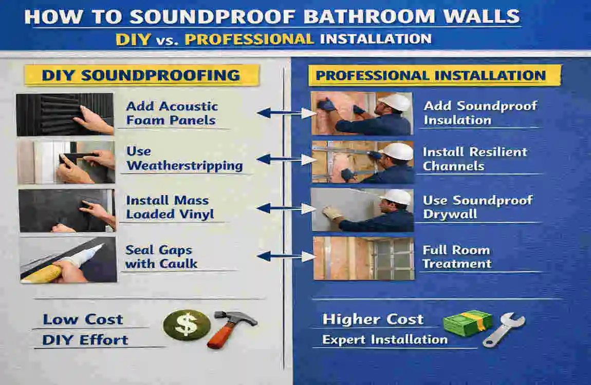 how to soundproof bathroom walls