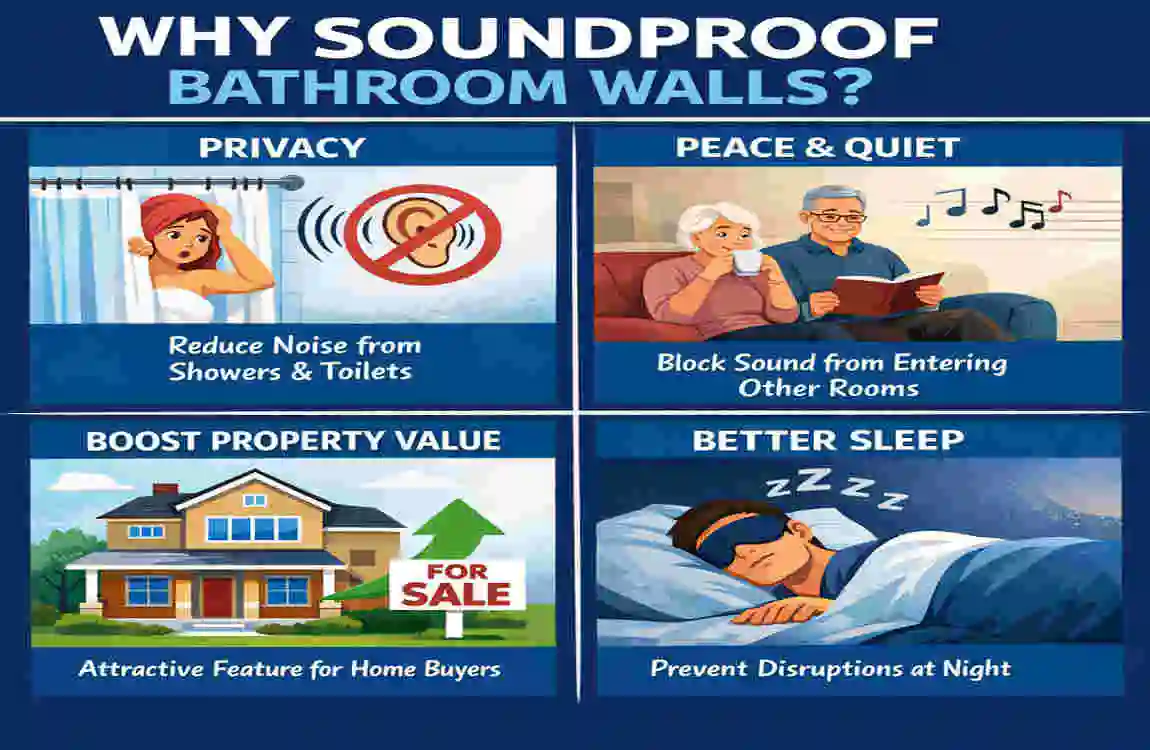 how to soundproof bathroom walls
