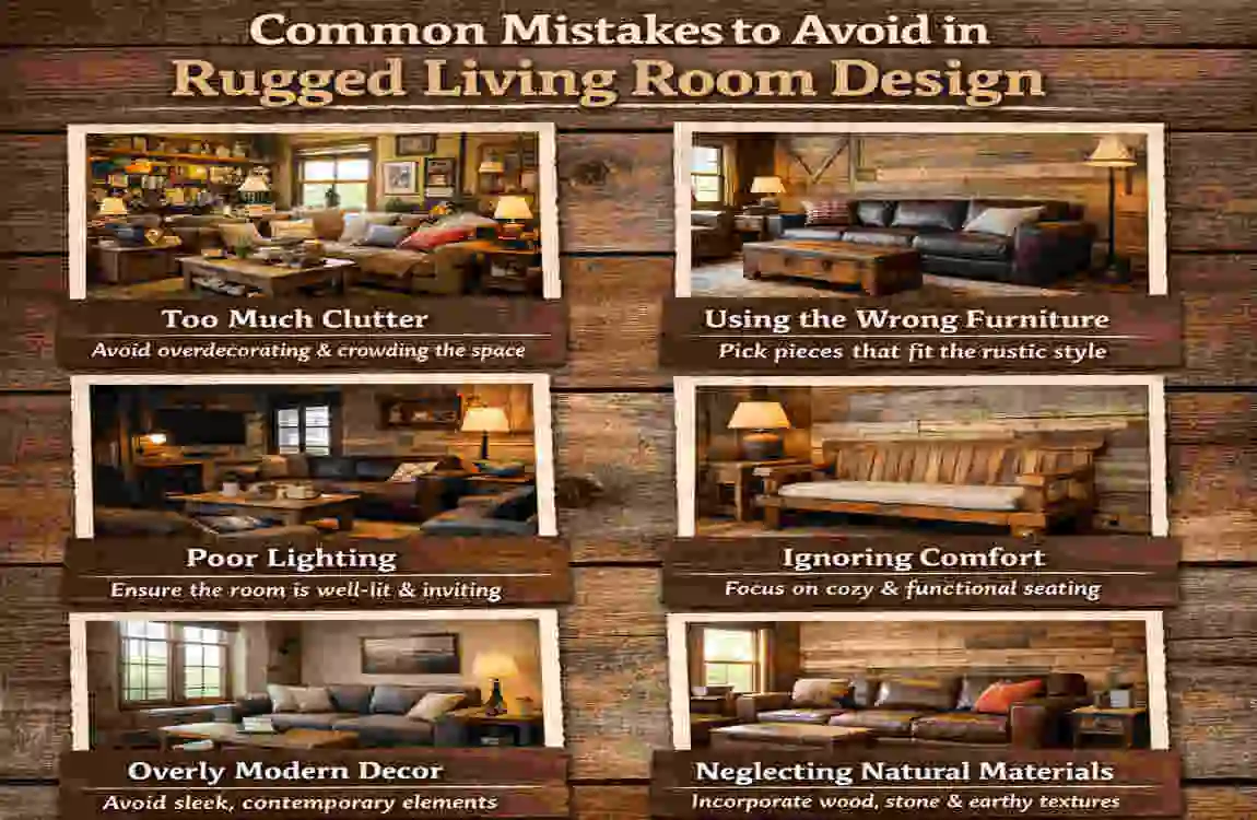 Simple Rugged Living Room Designs