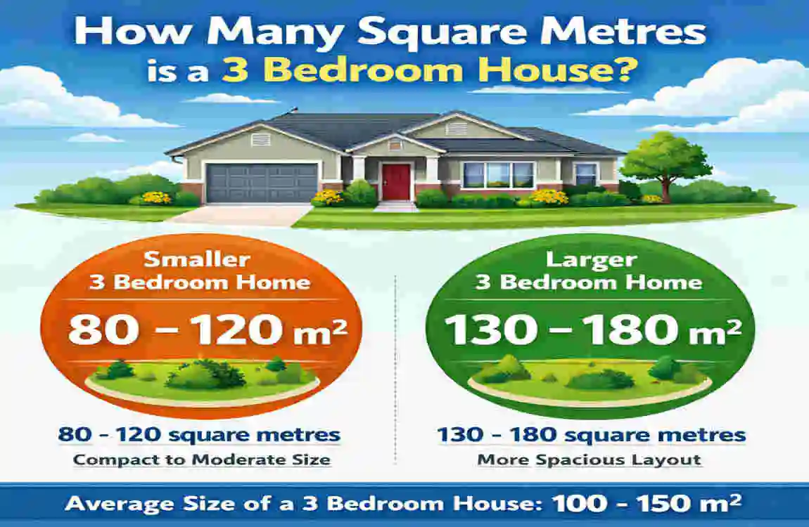 Square Meters in a 3-Bedroom House