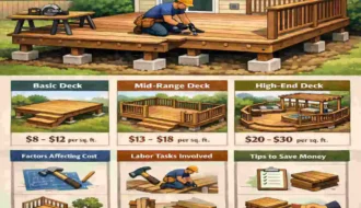 Labor Cost to Build a House Deck Per Square Foot