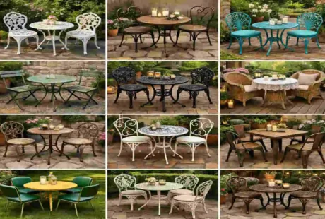 vintage style outdoor table and chairs for house