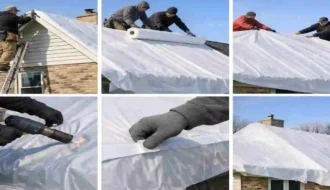How to Wrap Your House Roof