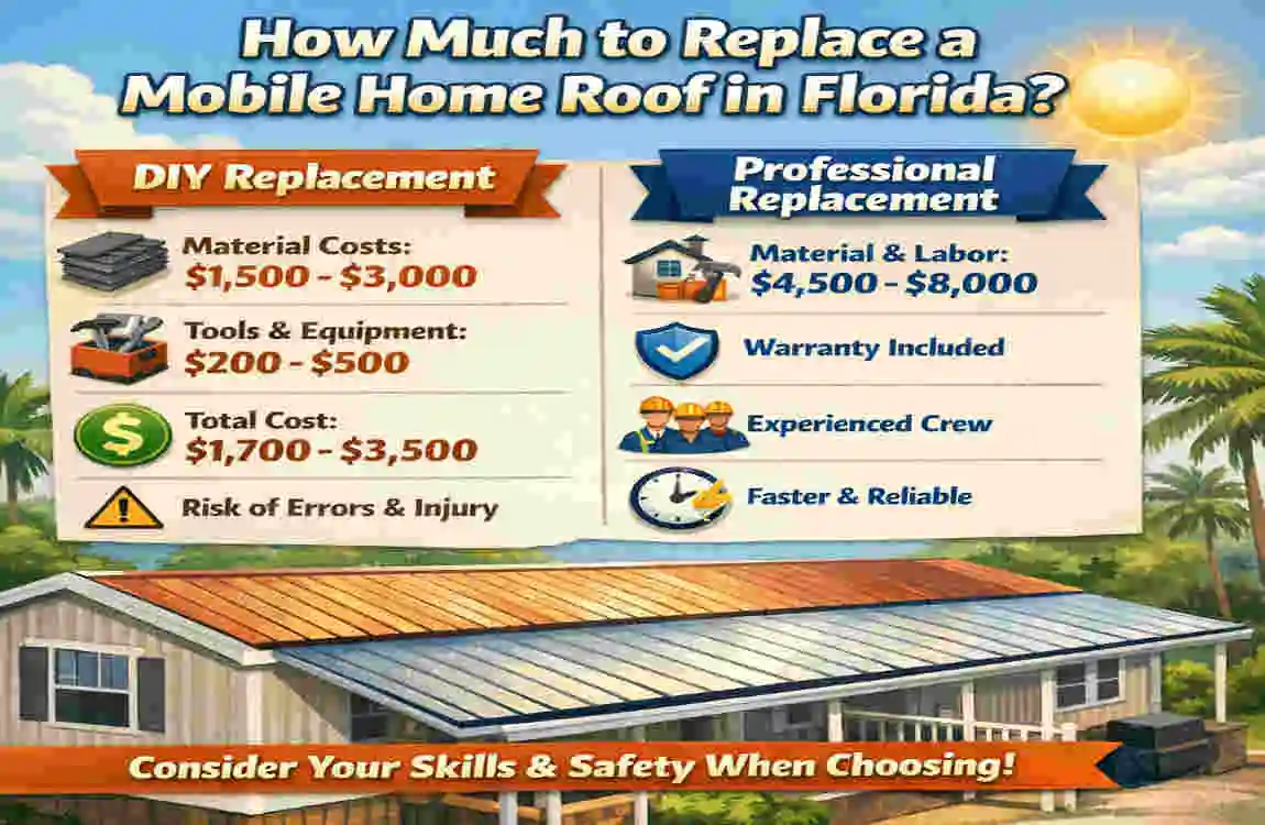 Florida Mobile Home Roof Replacement: Costs