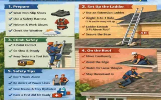 How to Climb Your House Roof Safely