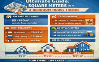 Square Meters in a 3-Bedroom House