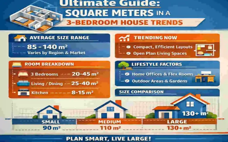 Square Meters in a 3-Bedroom House